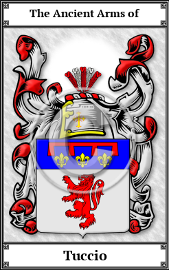 Tuccio Family Crest Download (JPG)  Book Plated - 150 DPI