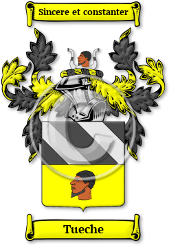 Tueche Family Crest Download (jpg) Legacy Series - 150 DPI