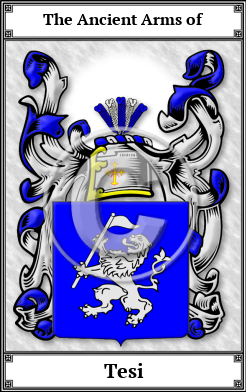 Tesi Family Crest Download (JPG) Book Plated - 600 DPI