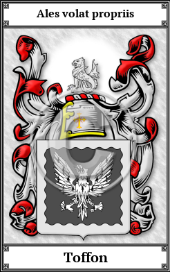 Toffon Family Crest Download (JPG)  Book Plated - 150 DPI