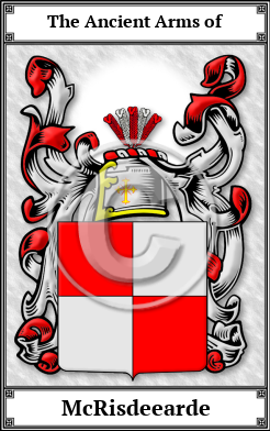 McRisdeearde Family Crest Download (JPG)  Book Plated - 150 DPI