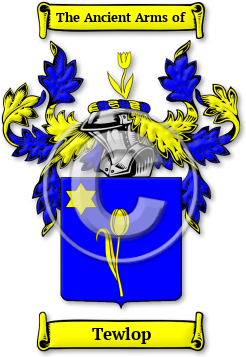Tewlop Family Crest Download (jpg) Legacy Series - 150 DPI