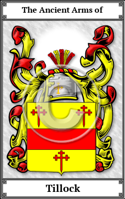 Tillock Family Crest Download (JPG)  Book Plated - 150 DPI