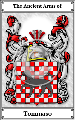 Tommaso Family Crest Download (JPG)  Book Plated - 150 DPI