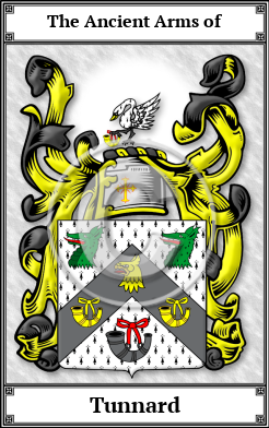Tunnard Family Crest Download (JPG)  Book Plated - 150 DPI