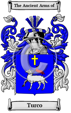 Turco Name Meaning, Family History, Family Crest & Coats of Arms