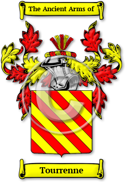 Tourrenne Family Crest Download (jpg) Legacy Series - 150 DPI