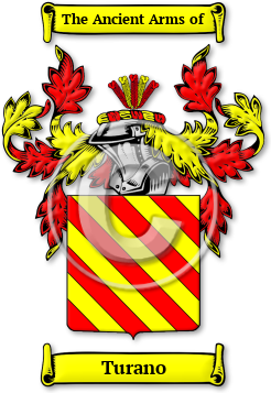 Turano Family Crest Download (jpg) Legacy Series - 150 DPI