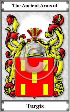 Turgis Family Crest Download (JPG) Book Plated - 600 DPI