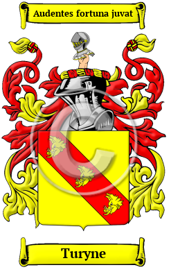 Turyne Family Crest Download (jpg) Heritage Series - 150 DPI