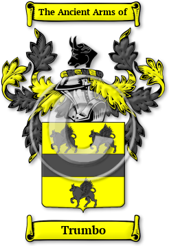 Trumbo Family Crest Download (jpg) Legacy Series - 150 DPI