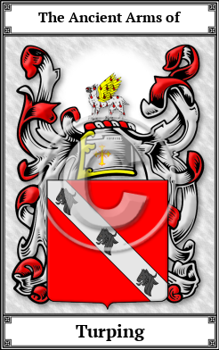 Turping Family Crest Download (JPG)  Book Plated - 150 DPI