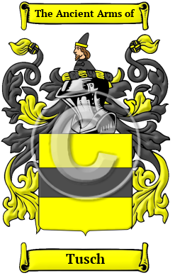 Tusch Family Crest Download (JPG) Heritage Series - 600 DPI