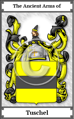 Tuschel Family Crest Download (JPG)  Book Plated - 150 DPI