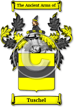 Tuschel Family Crest Download (jpg) Legacy Series - 150 DPI