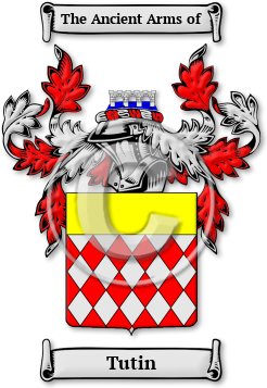 Tutin Family Crest Download (jpg) Legacy Series - 150 DPI
