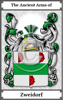 Zweidorf Family Crest Download (JPG) Book Plated - 600 DPI