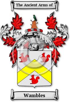 Wambles Family Crest Download (jpg) Legacy Series - 150 DPI