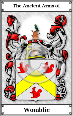 Womblie Family Crest Download (JPG)  Book Plated - 150 DPI