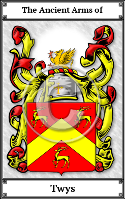 Twys Family Crest Download (JPG) Book Plated - 600 DPI
