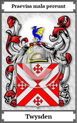 Twysden Family Crest Download (JPG)  Book Plated - 150 DPI