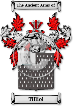 Tilliol Family Crest Download (jpg) Legacy Series - 150 DPI
