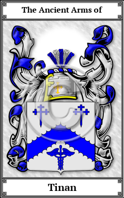 Tinan Family Crest Download (JPG)  Book Plated - 150 DPI