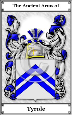 Tyrole Family Crest Download (JPG)  Book Plated - 150 DPI