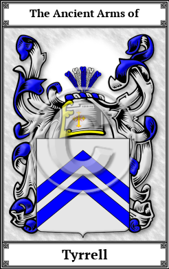 Tyrrell Family Crest Download (JPG)  Book Plated - 150 DPI