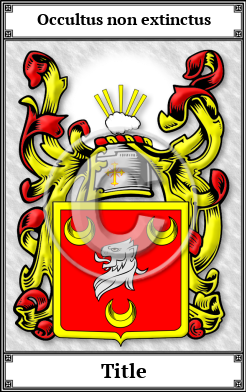 Title Family Crest Download (JPG)  Book Plated - 150 DPI