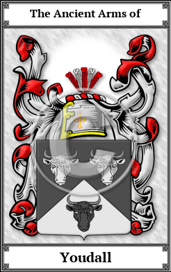 Youdall Family Crest Download (JPG) Book Plated - 600 DPI