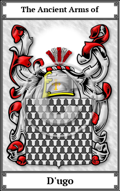 D'ugo Family Crest Download (JPG)  Book Plated - 150 DPI