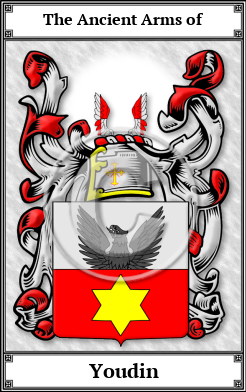 Youdin Family Crest Download (JPG) Book Plated - 600 DPI