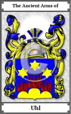Uhl Family Crest Download (JPG)  Book Plated - 150 DPI