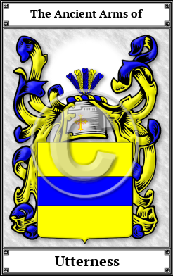 Utterness Family Crest Download (JPG)  Book Plated - 150 DPI