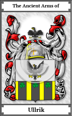 Ullrik Family Crest Download (JPG) Book Plated - 600 DPI