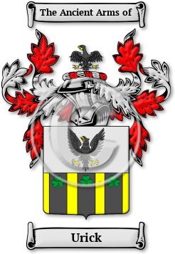 Urick Family Crest Download (jpg) Legacy Series - 150 DPI