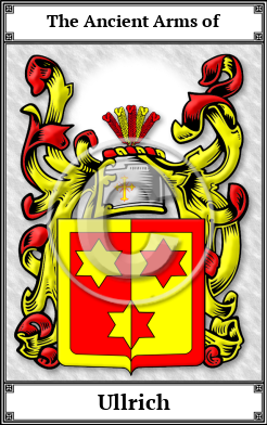 Ullrich Family Crest Download (JPG) Book Plated - 600 DPI