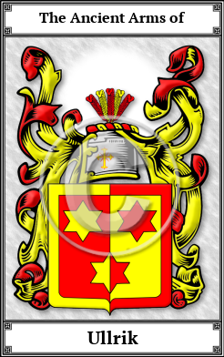 Ullrik Family Crest Download (JPG) Book Plated - 600 DPI