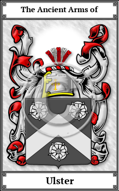 Ulster Family Crest Download (JPG)  Book Plated - 150 DPI