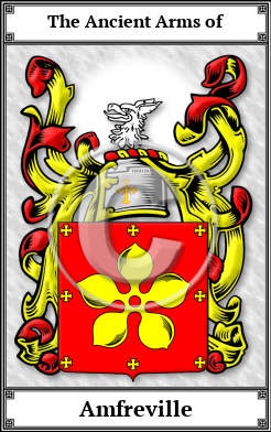 Amfreville Family Crest Download (JPG)  Book Plated - 150 DPI