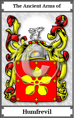 Humfrevil Family Crest Download (JPG)  Book Plated - 150 DPI