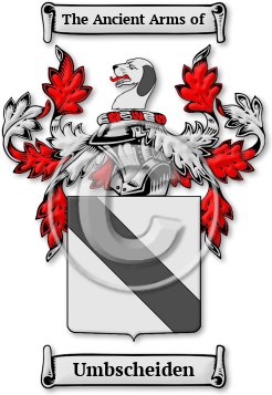 Umbscheiden Family Crest Download (jpg) Legacy Series - 150 DPI