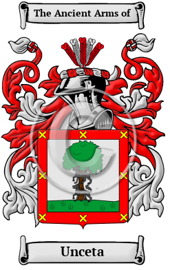 Unceta Family Crest/Coat of Arms