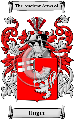 Unger Family Crest Download (JPG) Heritage Series - 300 DPI