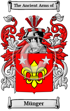 Münger Family Crest Download (JPG) Heritage Series - 300 DPI