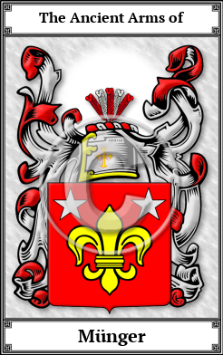 Münger Family Crest Download (JPG) Book Plated - 600 DPI