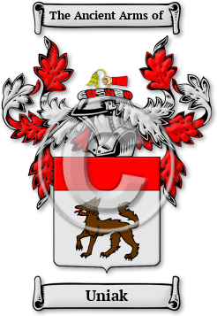 Uniak Family Crest Download (jpg) Legacy Series - 150 DPI