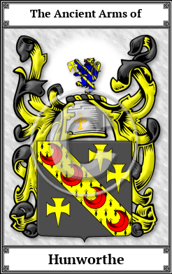 Hunworthe Family Crest Download (JPG) Book Plated - 600 DPI
