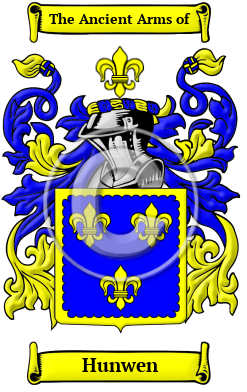 Hunwen Family Crest/Coat of Arms